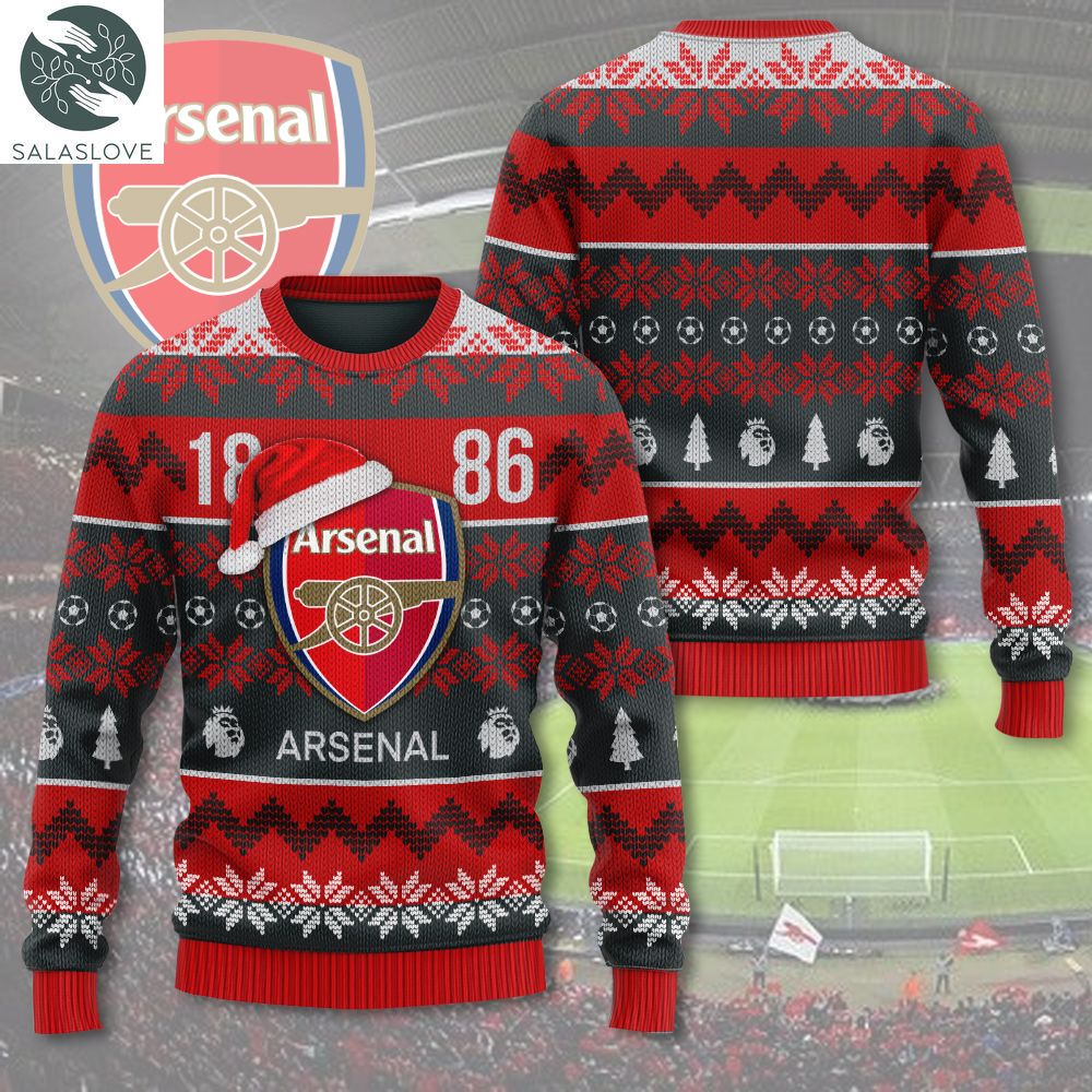 Arsenal 3D Ugly Sweater For Soccer Lover TD180902

