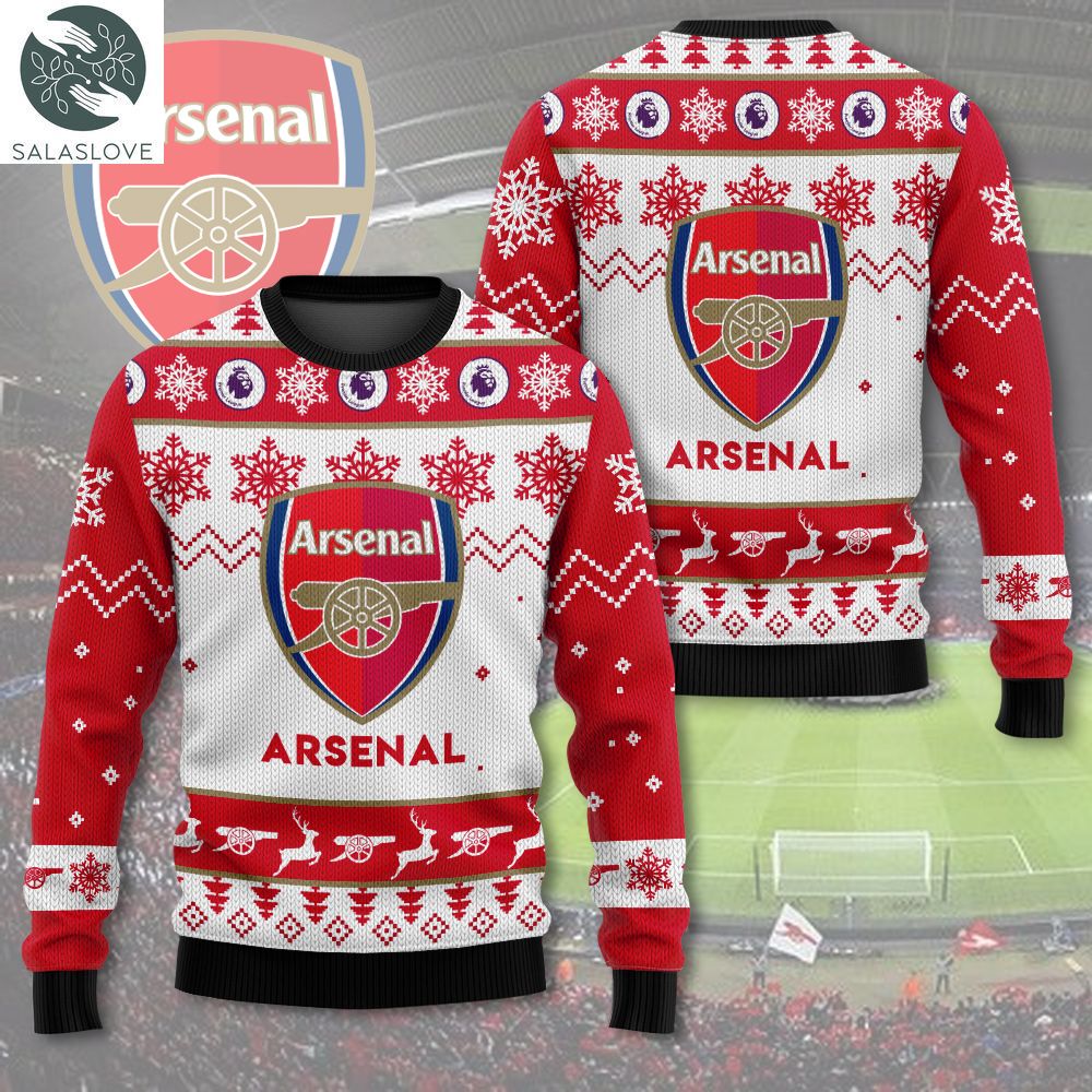 Arsenal 3D Ugly Sweater For Soccer Lover TD180903
