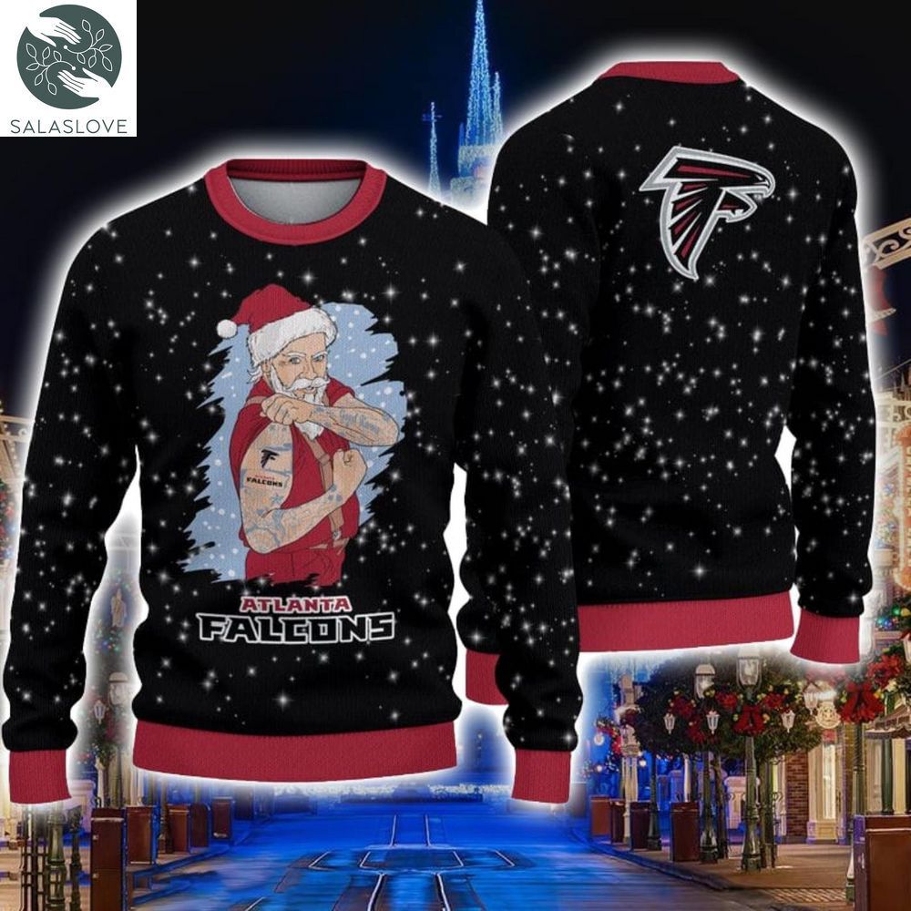 ATLANTA FALCONS Christmas Photo Picture SANTA Claus Holiday 