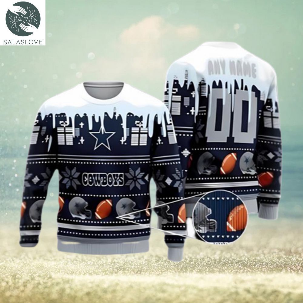Dallas Cowboys NFL Santa Claus Custom Ugly Christmas Sweater