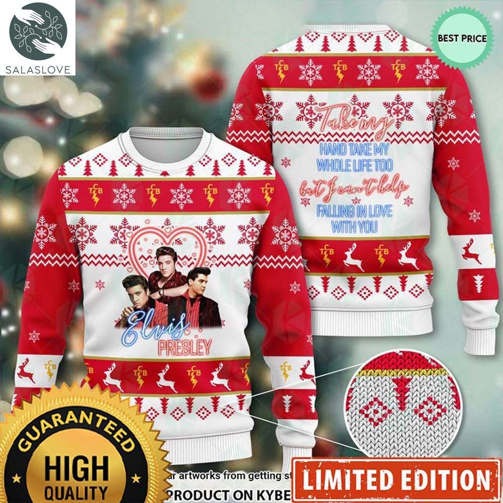Elvis Presley Falling In Love With You Xmas Gifts Sweater 2023 HT220902

