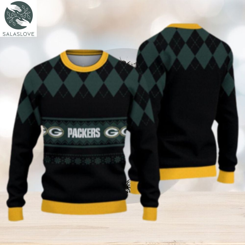 Baby Yoda Green Bay Packers Ugly Christmas Sweater - Anynee