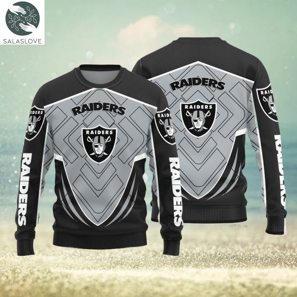 Las Vegas Raiders Knitted Ugly Christmas Sweater