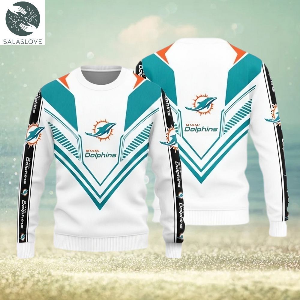 Miami Dolphins Basic Knitted Ugly Christmas Sweater