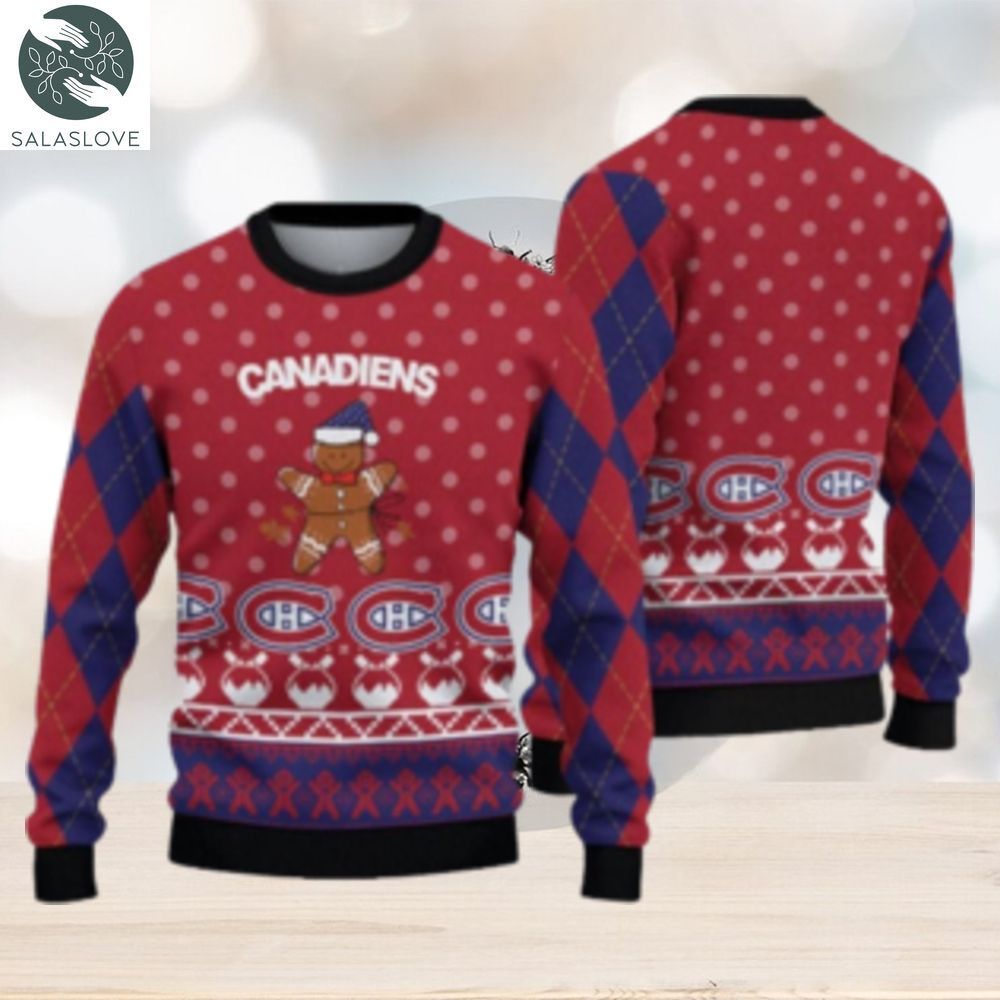 Philadelphia Eagles Ugly Christmas Sweater Gingerbread Man Knitted