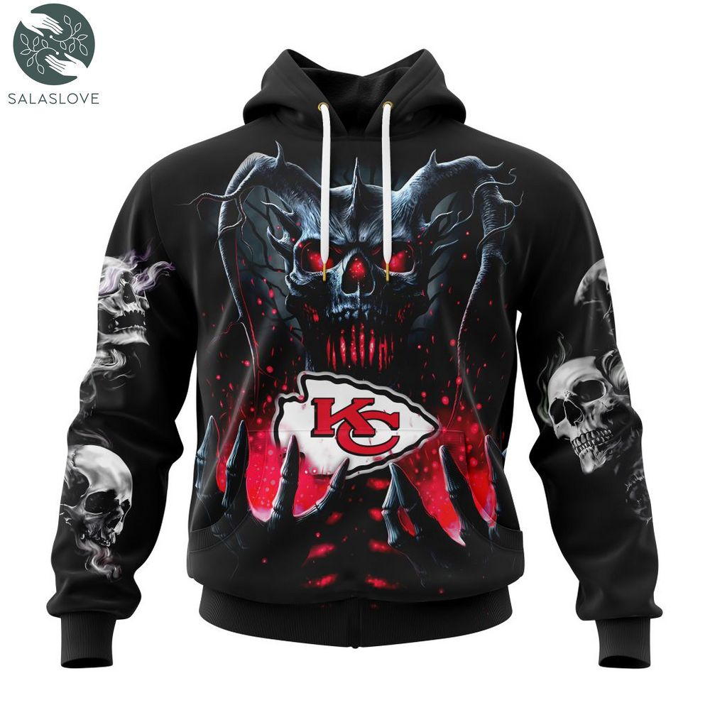 NFL Kansas City Chiefs Special Skull Art Design 3D Hoodie