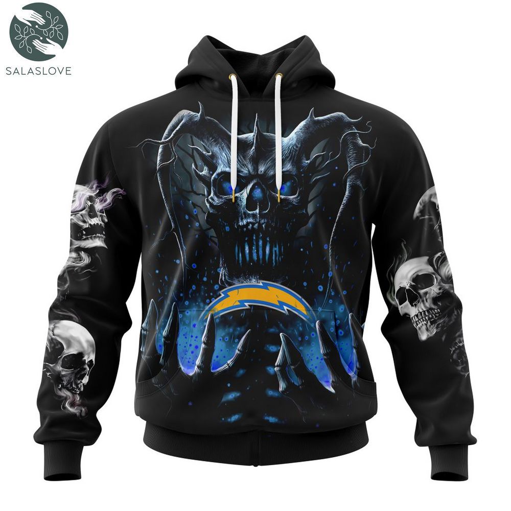 NFL Los Angeles Chargers Special Skull Art Design 3D Hoodie