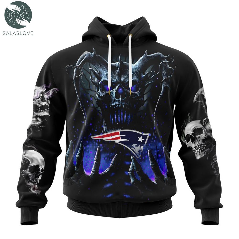 NFL New England Patriots Special Skull Art Design 3D Hoodie