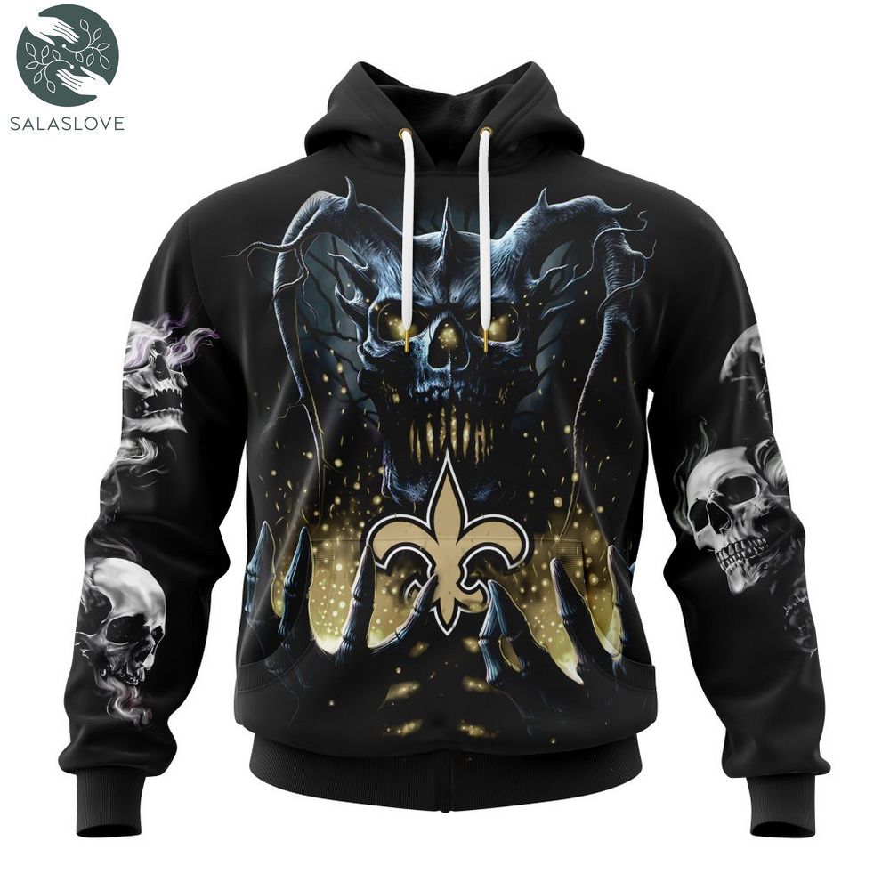 NFL New Orleans Saints Special Skull Art Design 3D Hoodie