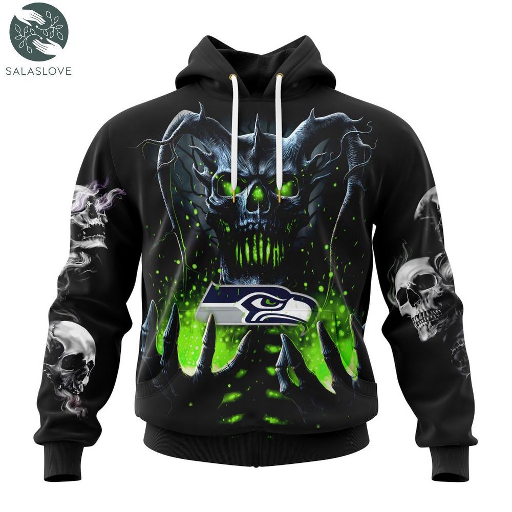 NFL Seattle Seahawks Special Skull Art Design 3D Hoodie