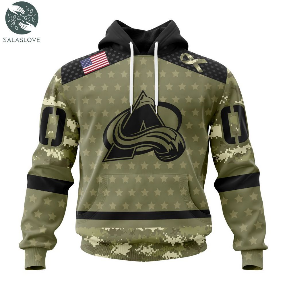 NHL Colorado Avalanche Special Camo Military Appreciation Hoodie