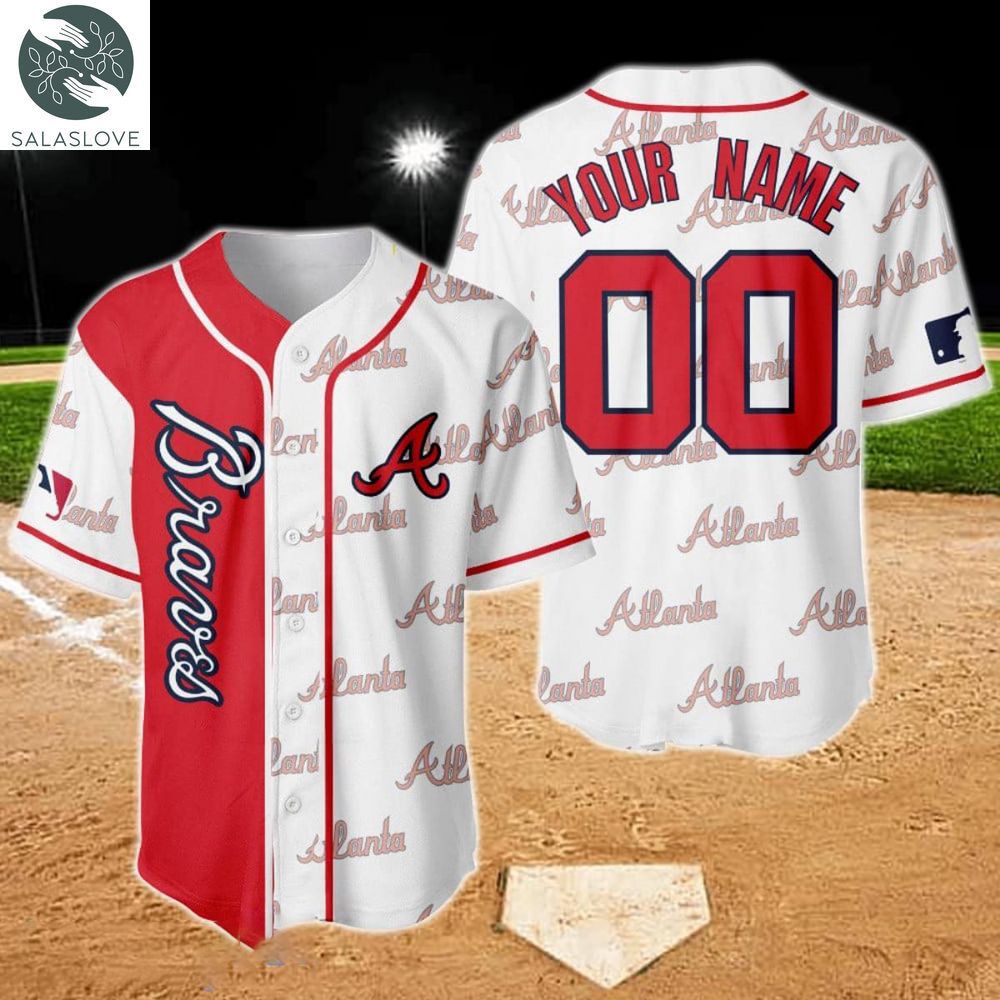 Atlanta Braves Baseball Jersey MLB Hello Kitty Custom Name & Number