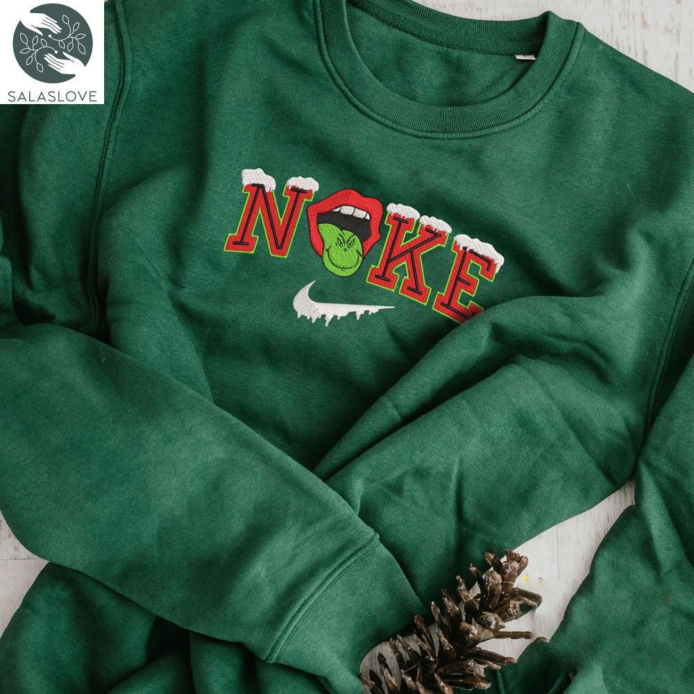 Christmas Grinch Nike Embroidered Sweatshirt HT221003