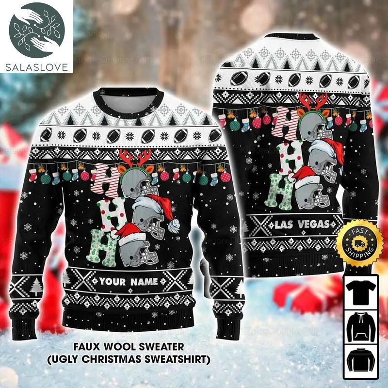 Customized Las Vegas Raiders Ugly Christmas Sweater
