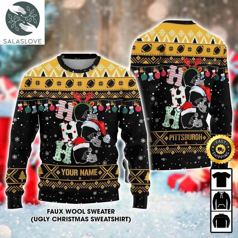Customized Pittsburgh Steelers Ugly Christmas Sweater
