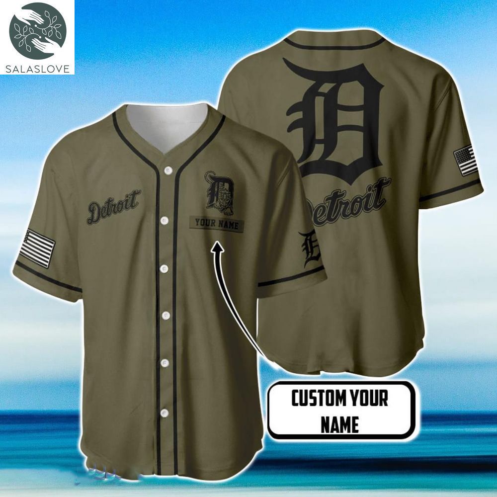 Detroit Tigers MLB Baseball Jersey Custom Name