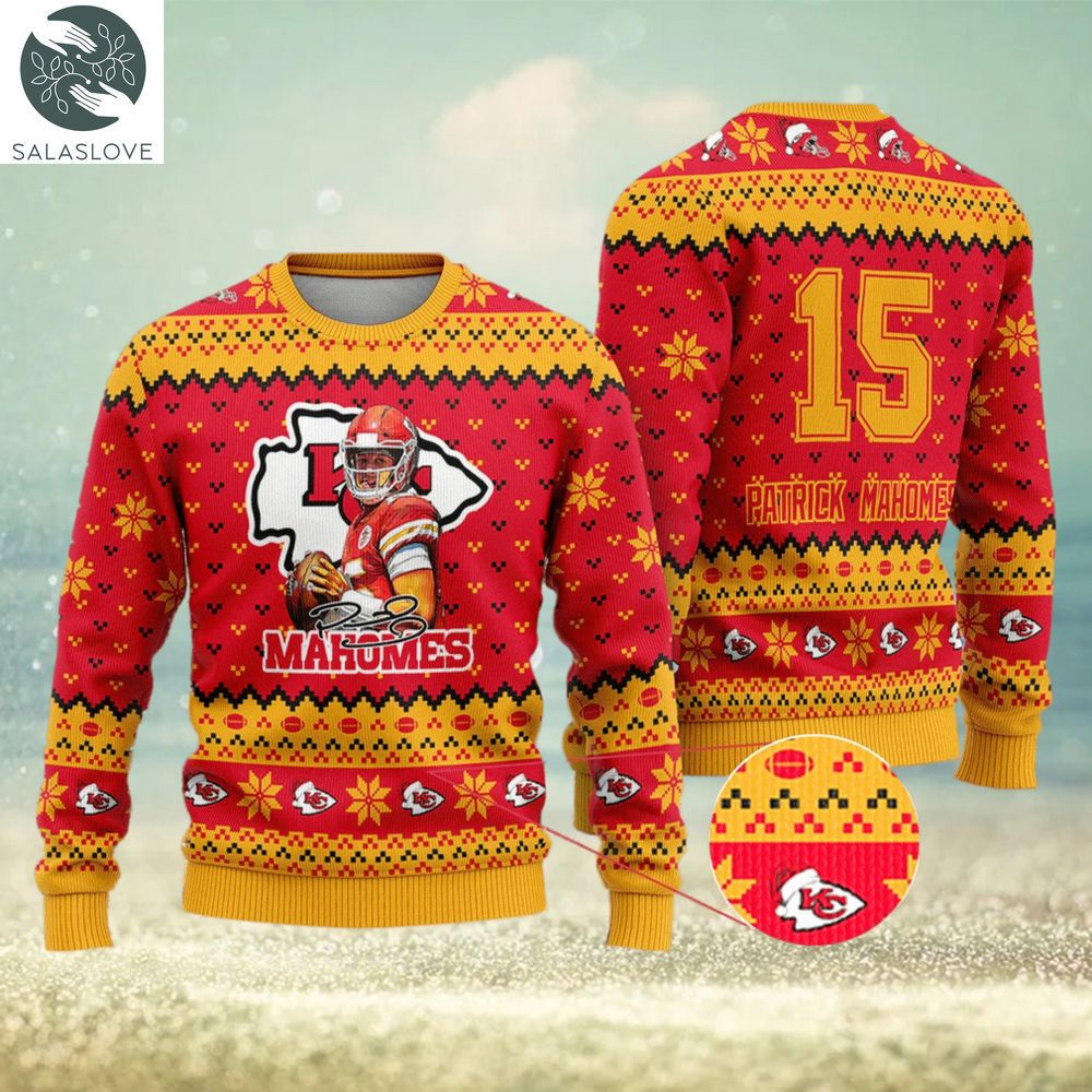 Patrick Mahomes Allen Merry Xmas Kansas City Chiefs Ugly Christmas Sweater  - Tagotee