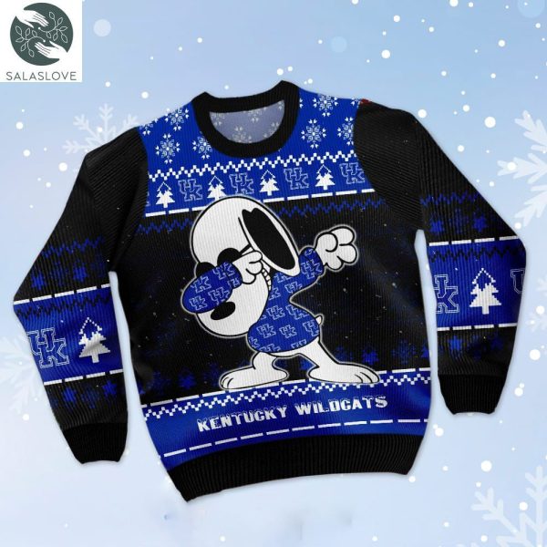 Kentucky Wildcats Snoopy Dabbing Ugly Christmas 3D Sweater HT131015

