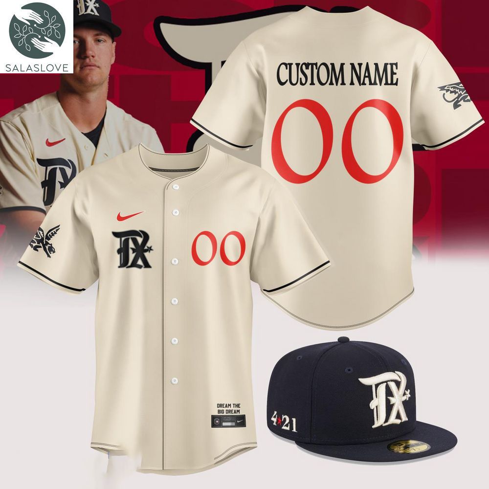 Texas Rangers Baseball Jersey MLB Hello Kitty Custom Name & Number