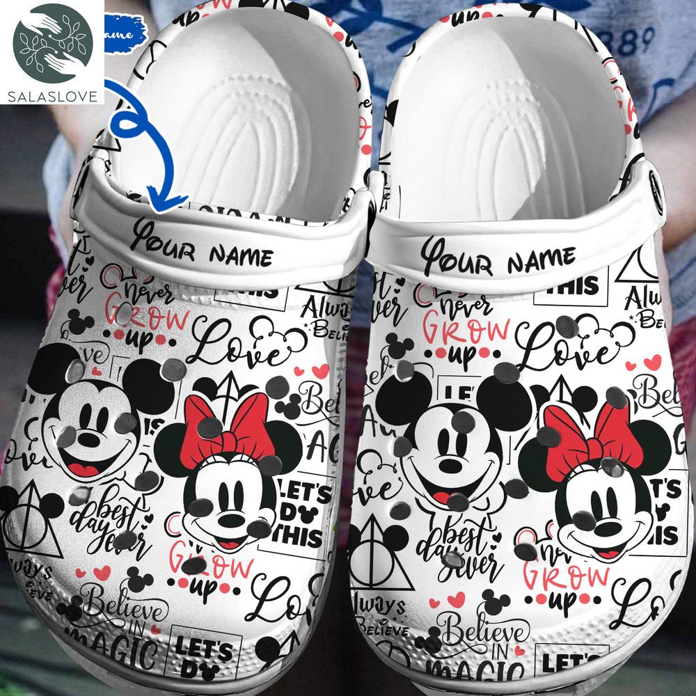 Personalized Disney Memories Mickey Minnie Crocs 3D Clog Shoes
