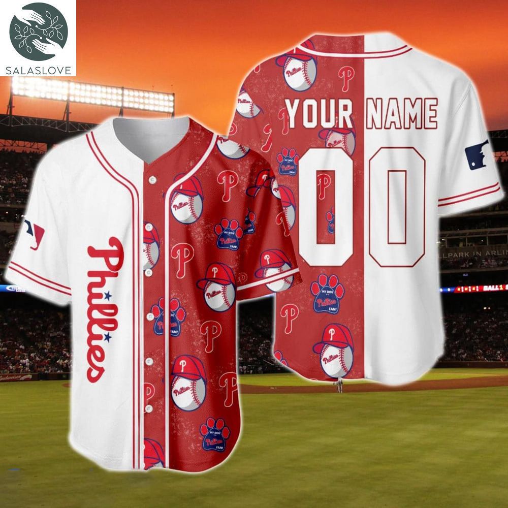 Philadelphia Phillies MLB 3D Baseball Jersey Shirt For Men Women Personalized

