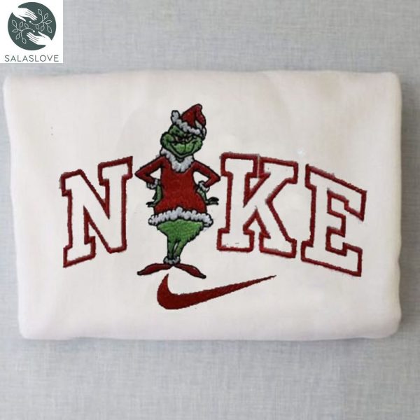 Santa Nike Grinch Xmas Embroidered Sweatshirt HT221028
