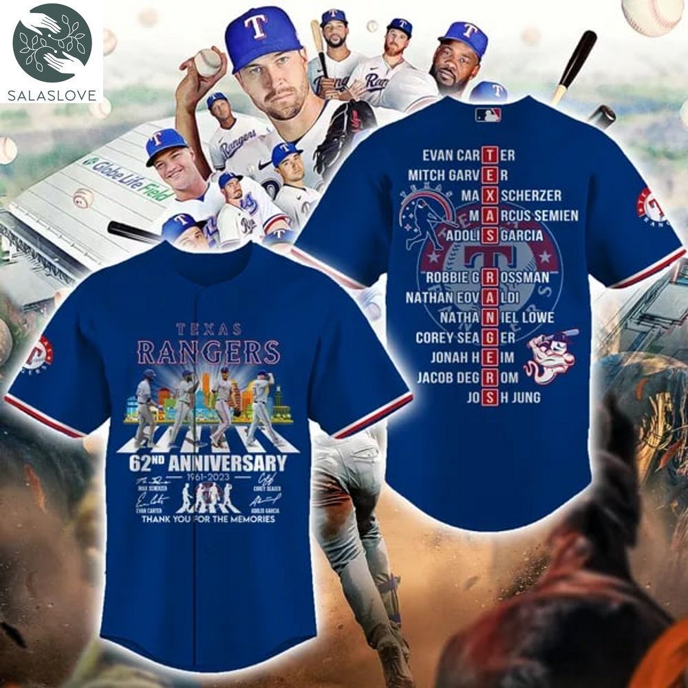 Texas Rangers 3D Baseball Jersey HT251027
