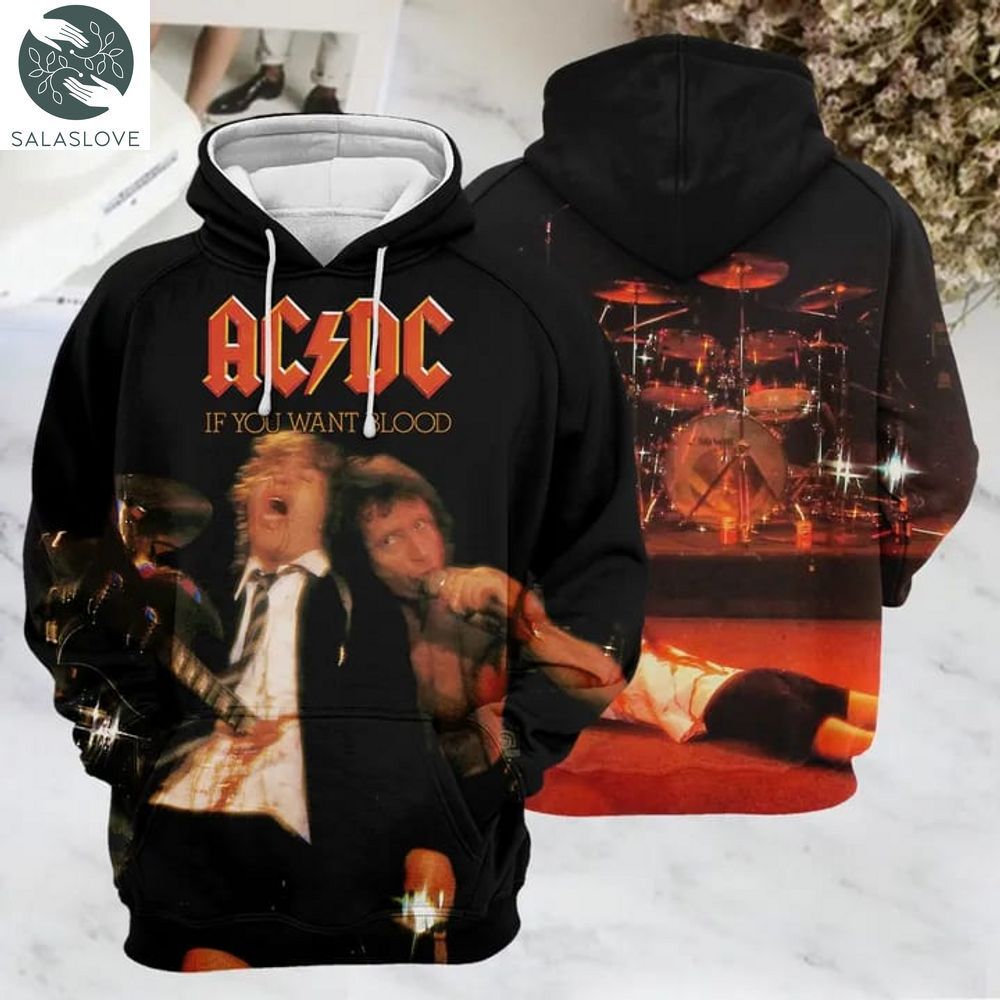 ACDC - If You Want Blood You_ve Got It Unisex 3D Hoodie