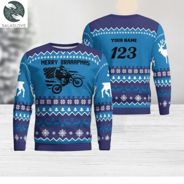Christmas Motocross Rider 12 Custom Ugly Sweater For Fan HT091107
