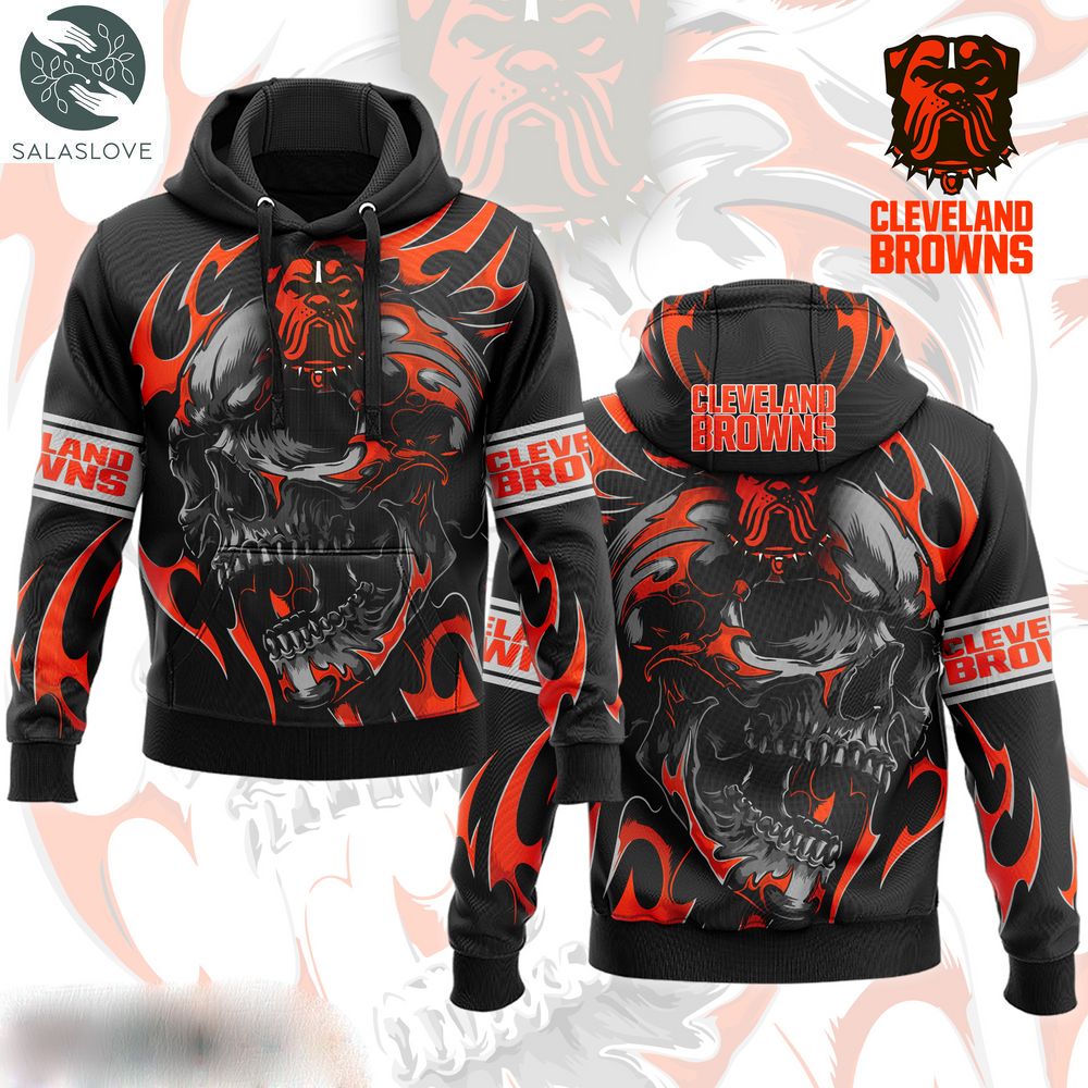 Cleveland Browns Hoodie Punisher Skull Style