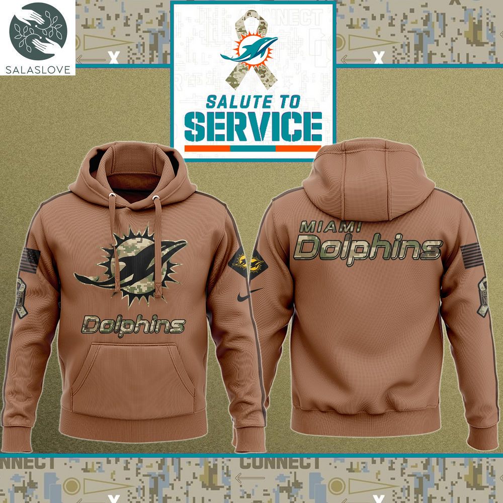 Miami Dolphins NFL Salute To Service Veteran Hoodie