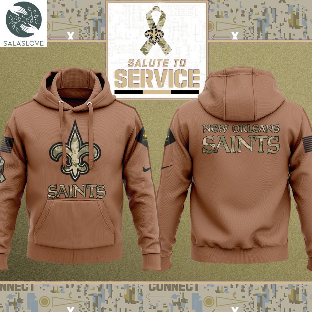 Saints deals veterans hoodie