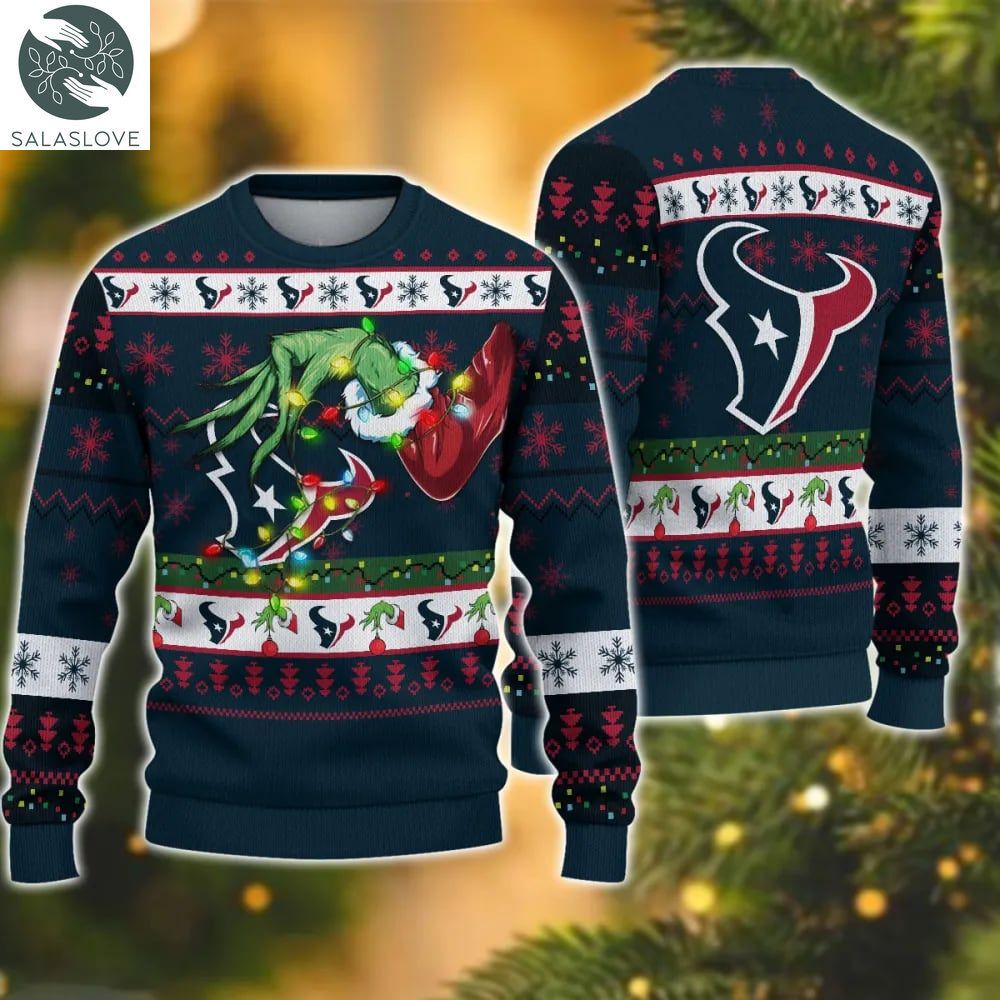 NFL Houston Texans Grinch Christmas Ugly Sweater HT021127