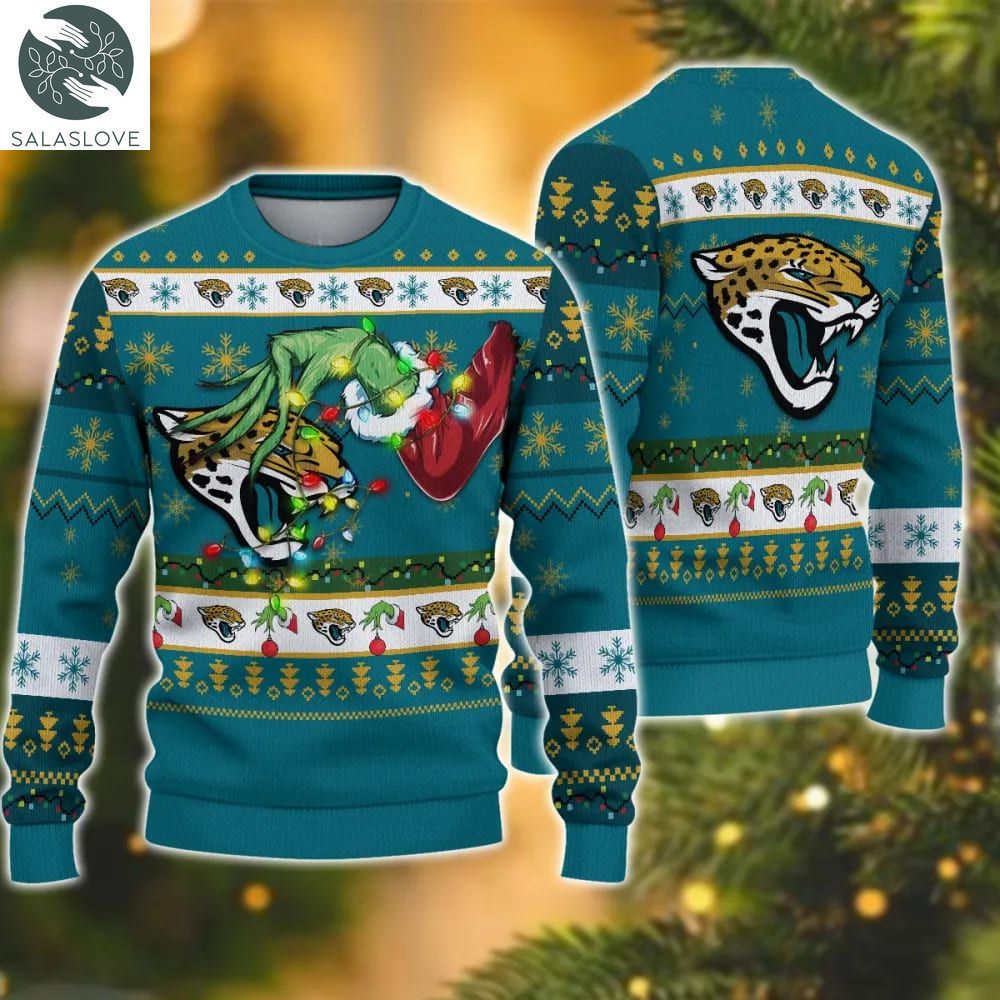 NFL Jacksonville Jaguars Grinch Christmas Ugly Sweater HT021129