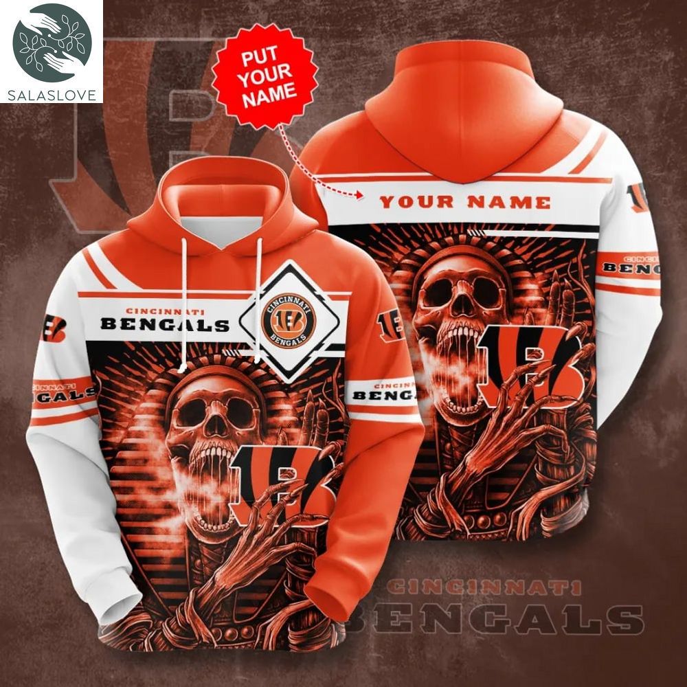 Personalized Cincinnati Bengals No414 Custom Pullover 3D Hoodie