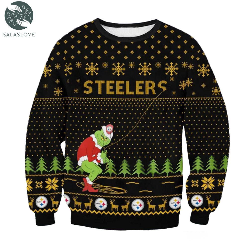 Pittsburgh Steelers Grinch Remove Thread Nfl Ugly Christmas Sweater