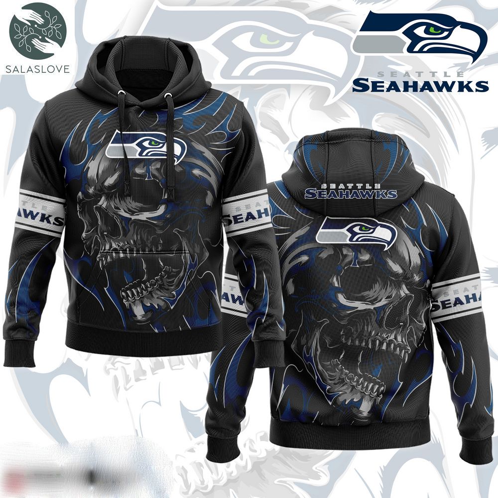 Seattle Seahawks Hoodie Punisher Skull Style