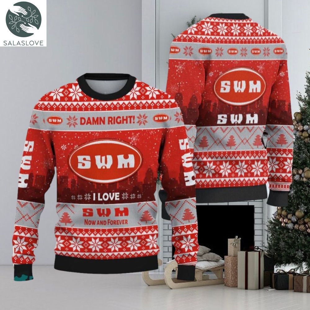 SWM Car Lovers Ugly Christmas Sweater Gift Holidays

