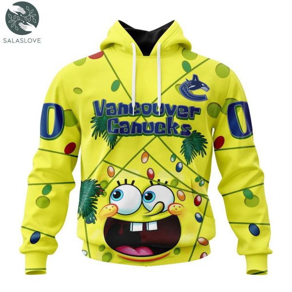 Vancouver Canucks Specialized Jersey With SpongeBob Hoodie TD131129


