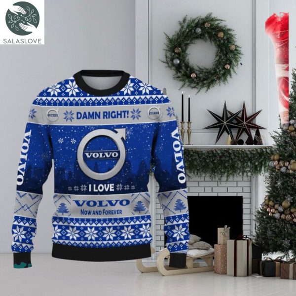Volvo Car Lovers Knitted Christmas Sweater

