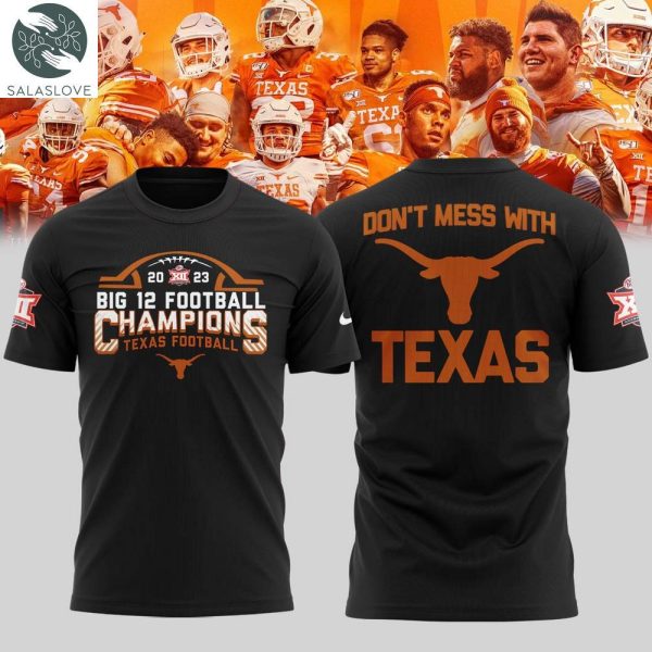 Big 12 football Champions Texas Longhorns 2023 T-Shirt HT121202
