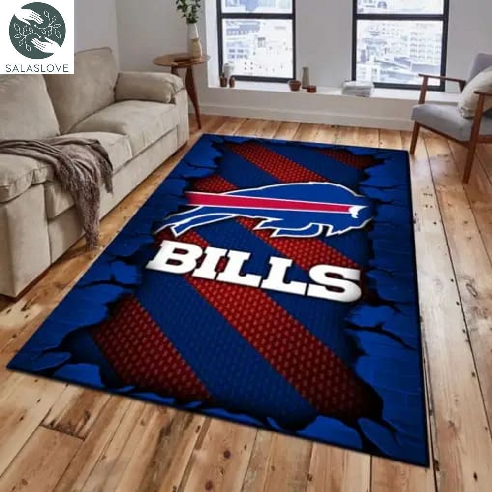 Buffalo Bills Living Room Rug, Football Team Living Room Rug, FootBall Fan Gifts