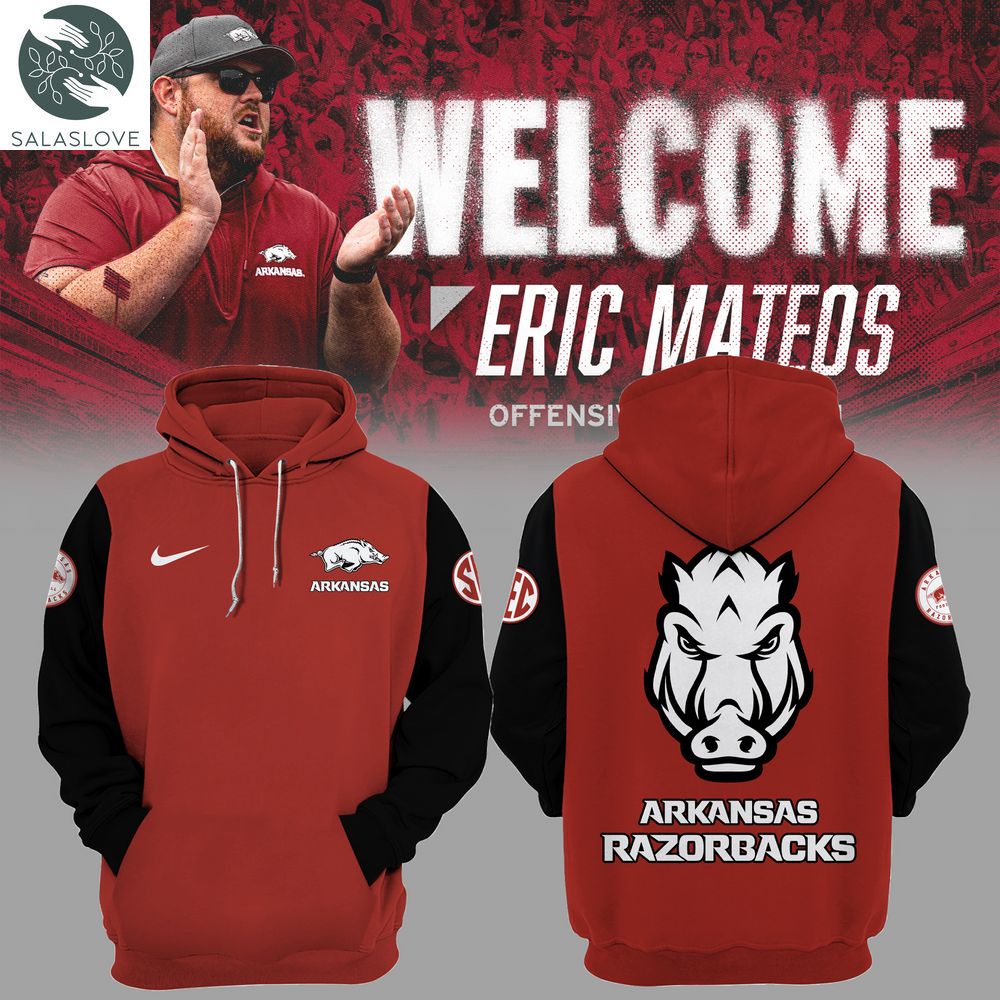 Coach Eric Mateos Hoodie – Arkansas Razorback 2023 HT071213
