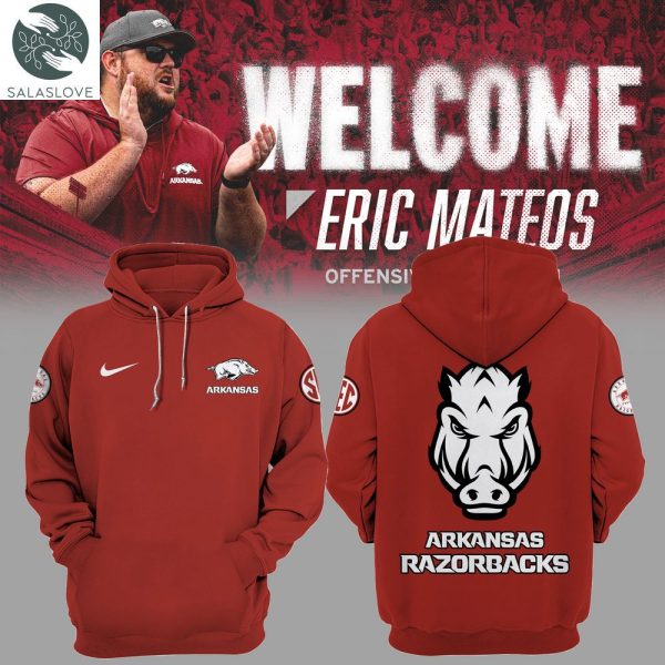 Coach Eric Mateos Hoodie – Arkansas Razorback 2023 HT071214
