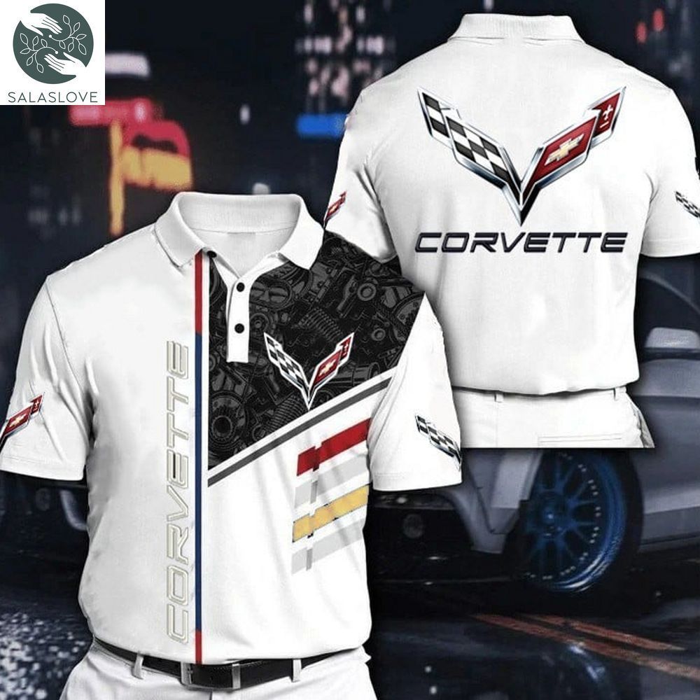 Corvette 3D Polo Car Shirt For Men And Women HT201204


