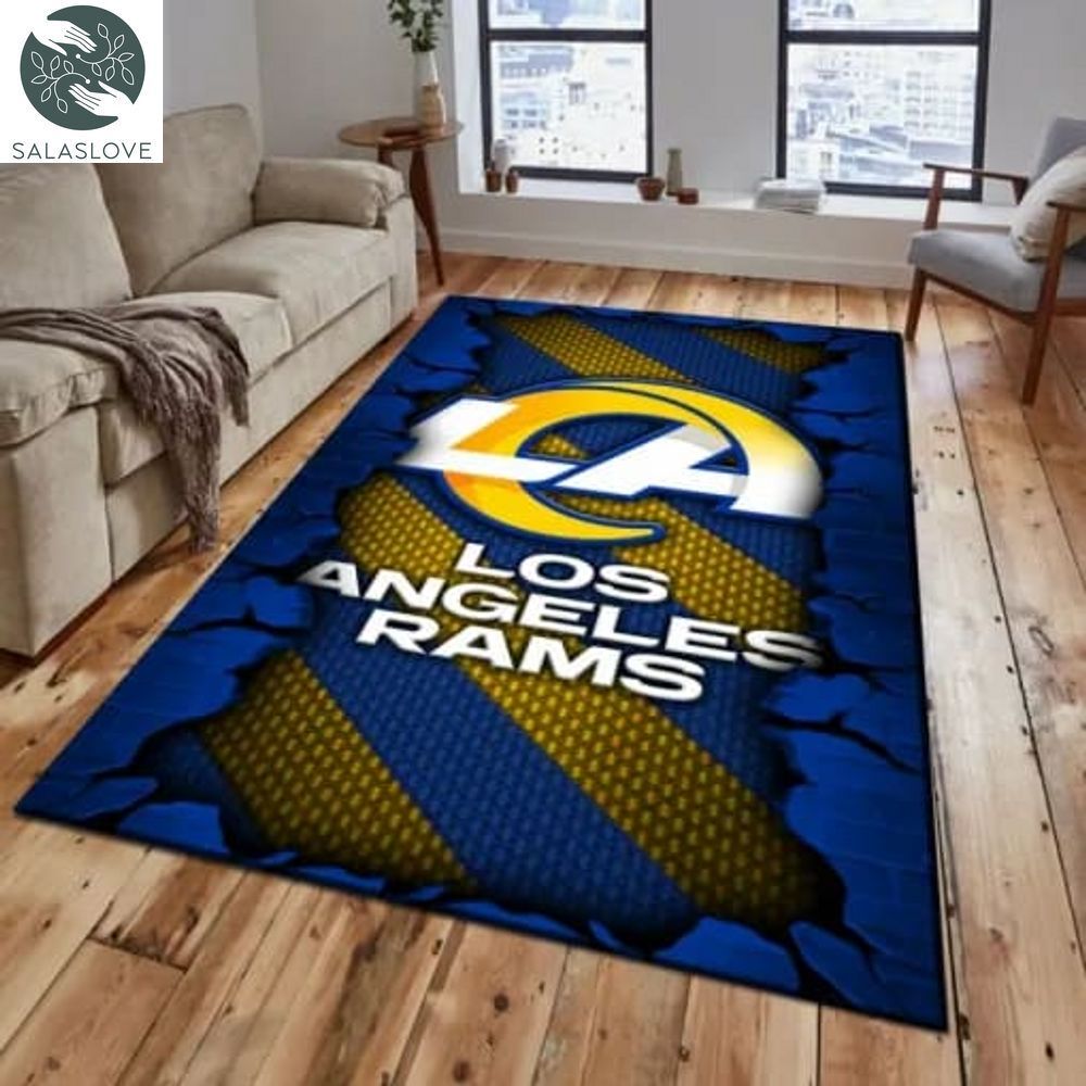 Los Angeles Rams Living Room Rug, Football Team Living Room Rug, FootBall Fan Gifts