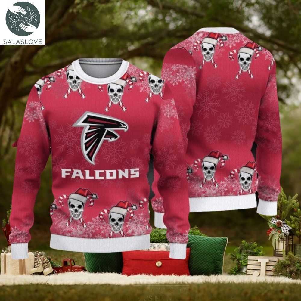 NFL Atlanta Falcons Christmas Skull Sport Christmas Ugly Sweater

