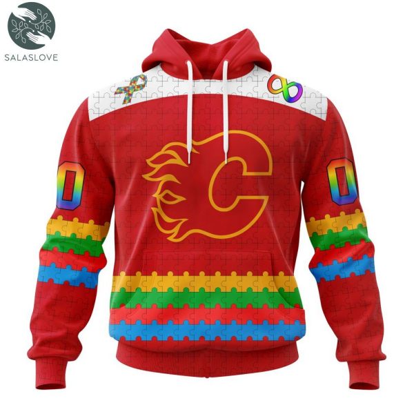 NHL Calgary Flames Special Autism Awareness Design Hoodie