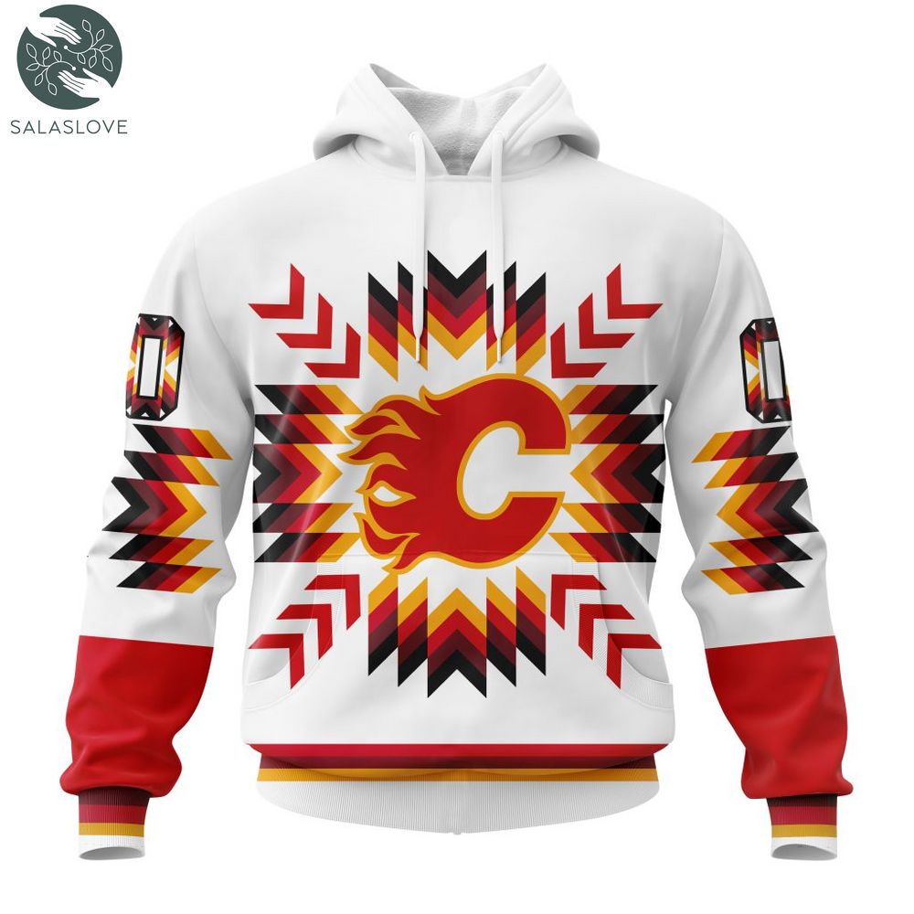NHL Calgary Flames Special Design With Native Pattern Hoodie