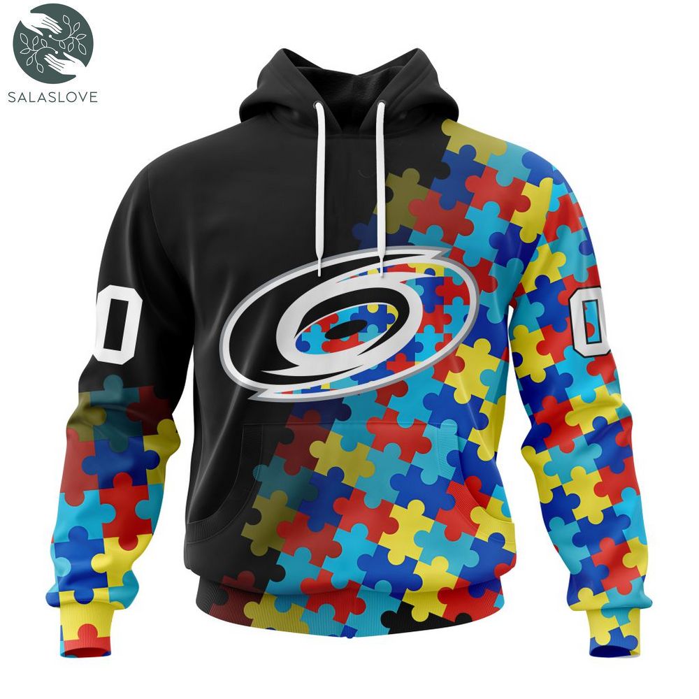 NHL Carolina Hurricanes Special Autism Awareness Design Hoodie